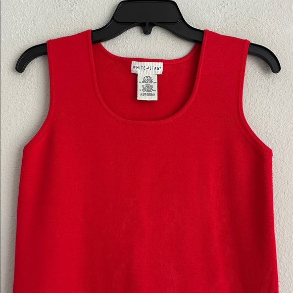 Women’s white stag sweater tank top small - Picture 2 of 4